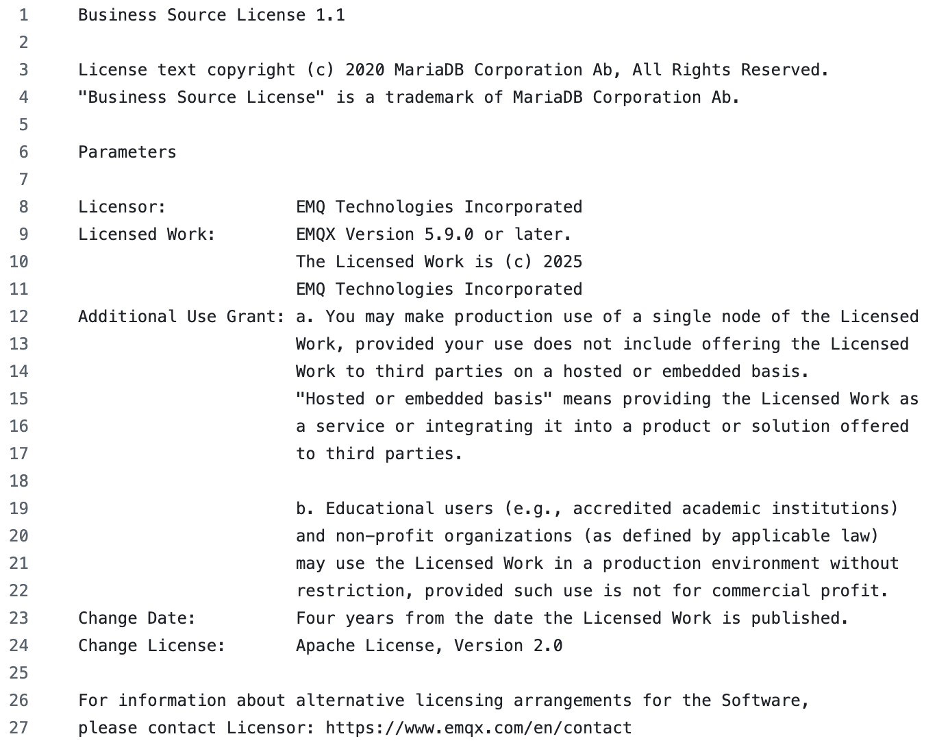 相对严格的 BuSL 限制条件